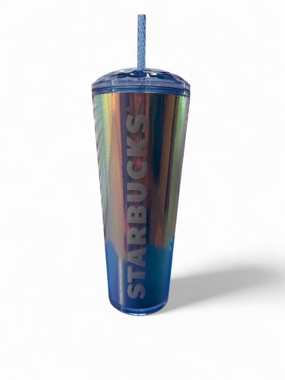 Starbucks Iridescent Hologram Dome Venti 24 Fl Oz Cold Cup Summer 2023 ~ New